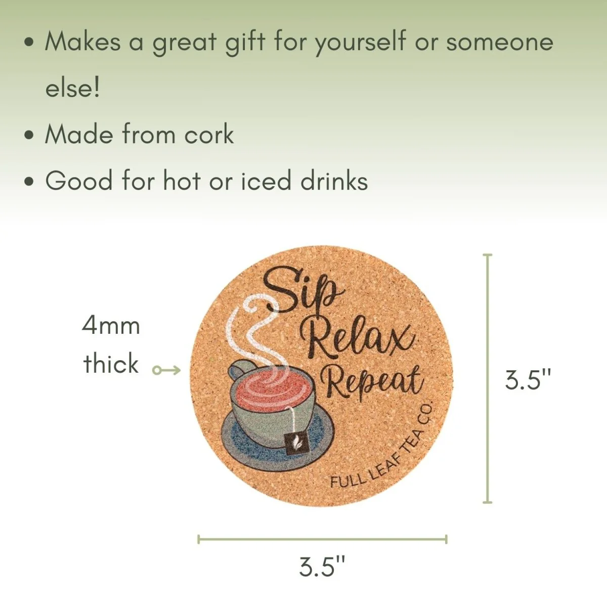Printed Cork Coaster - Image 2
