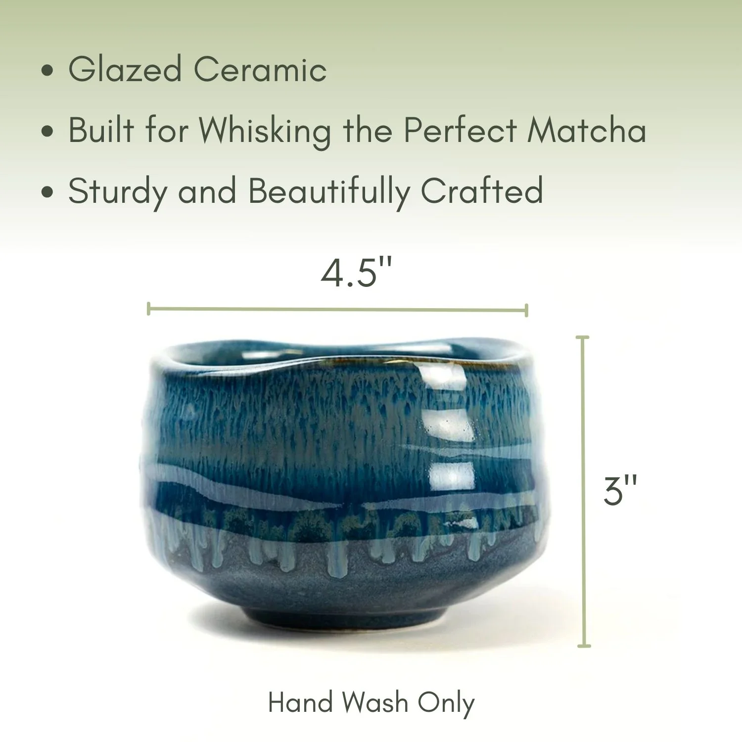 Blue Decorative Matcha Bowl - Image 2