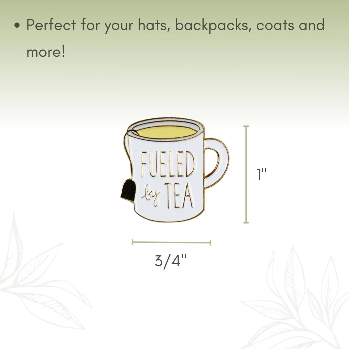 "Fueled By Tea" Enamel Pin - Image 2