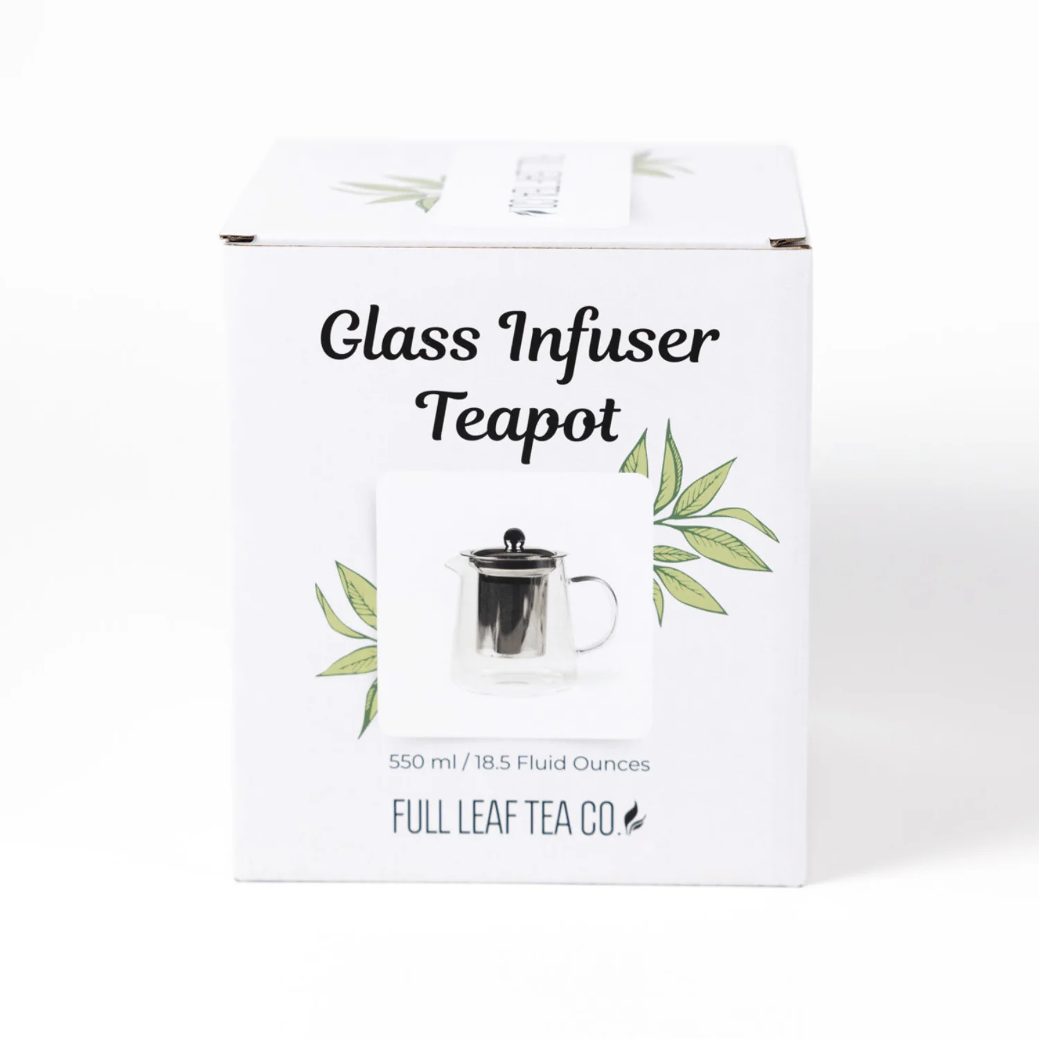 Full Leaf Glass Infuser Teapot - Image 4