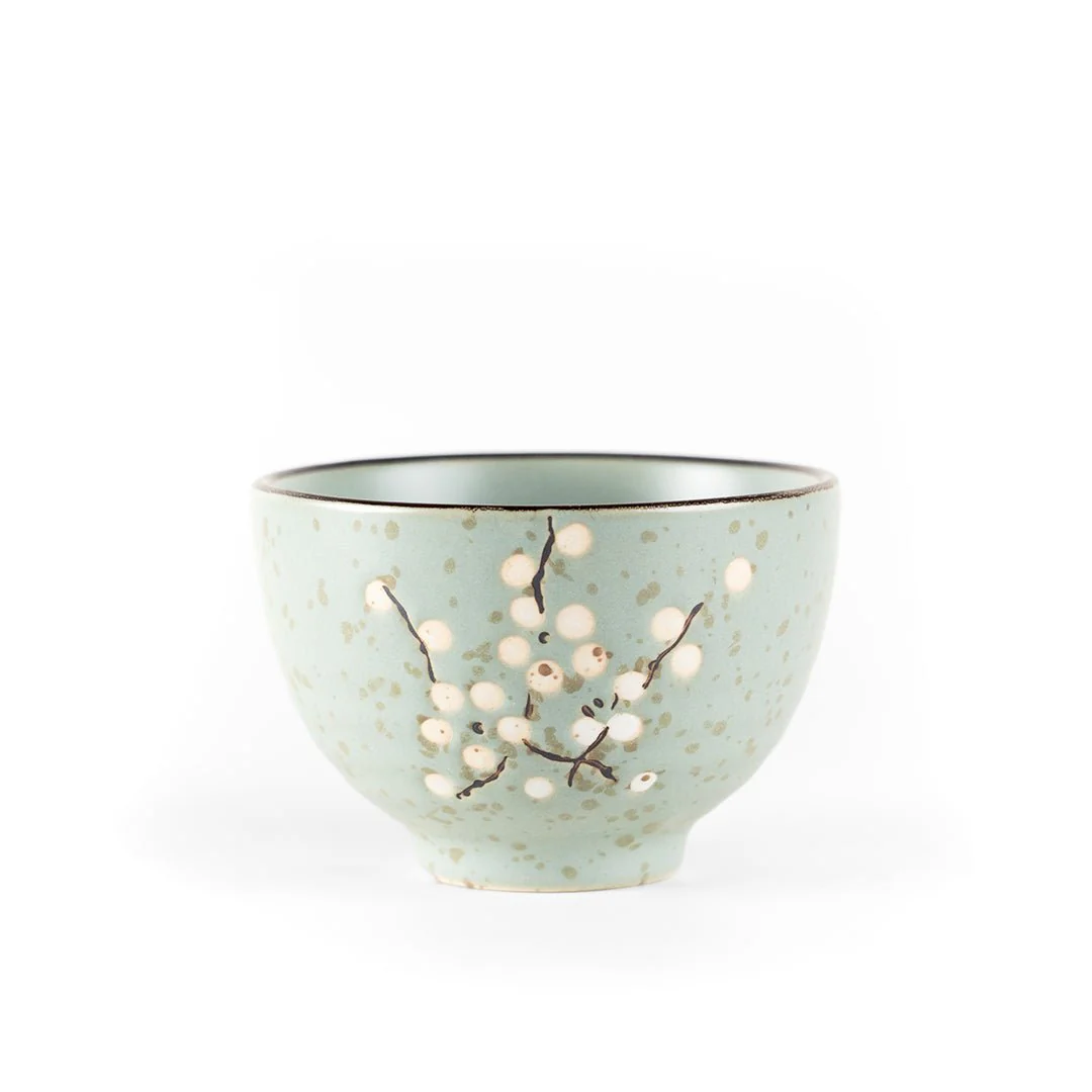 Jade Blossom Ceramic Tea Set - Image 3