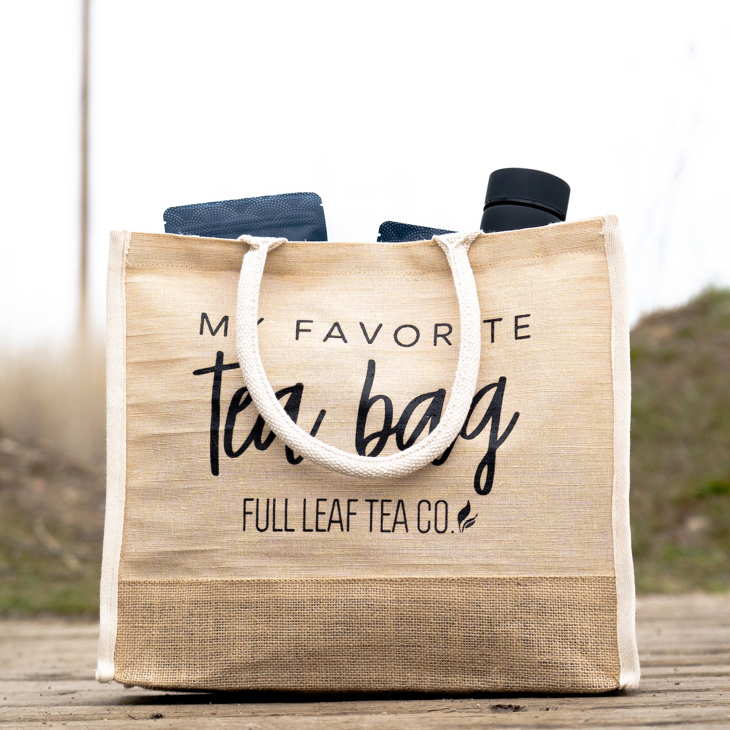 "My Favorite Tea Bag" Tote Bag - Image 3