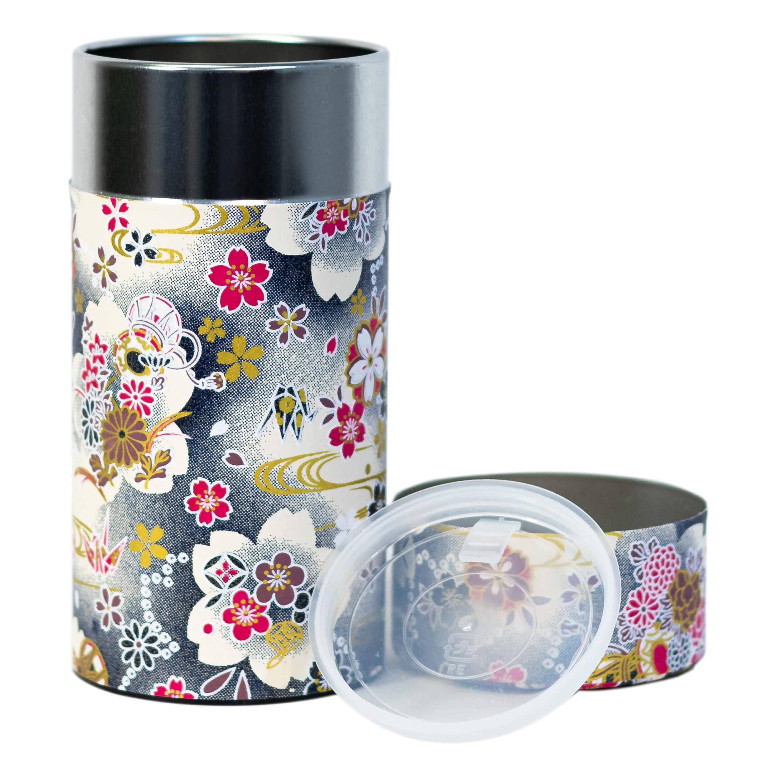 Japanese Tea Canister - Japanese Floral - Image 4