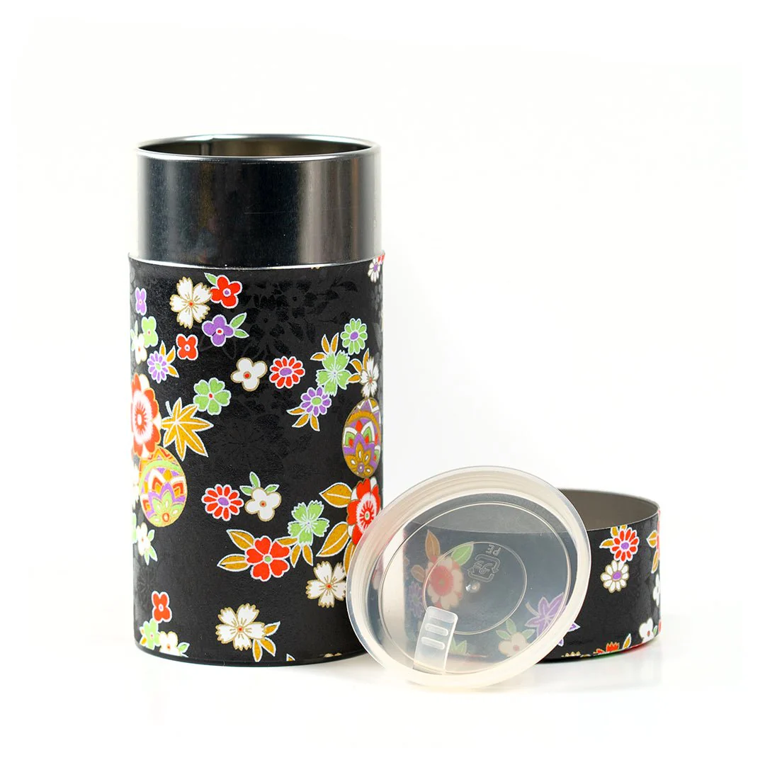 Japanese Tea Canister - Ornamental Bloom - Image 3
